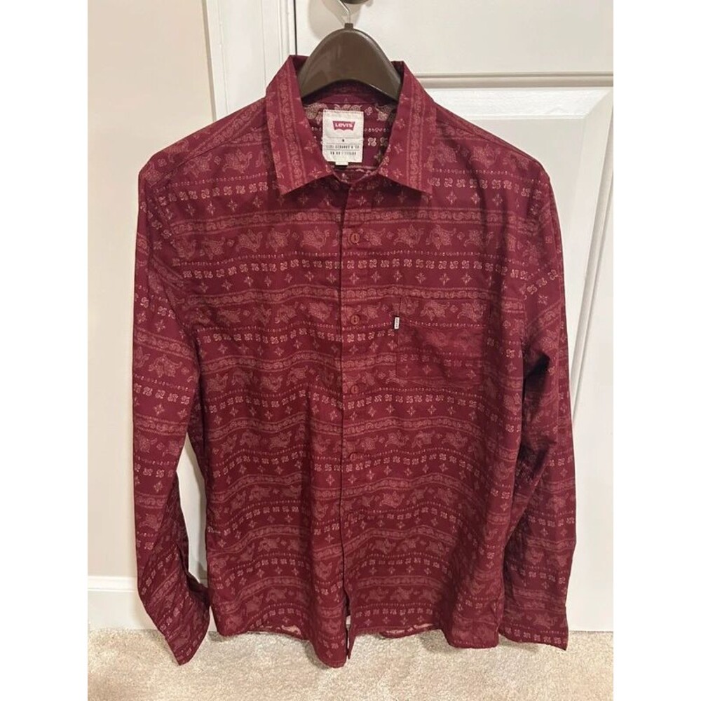 Levi paisley button up shirt